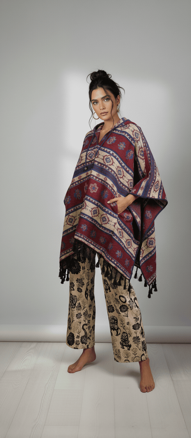 woolen garments, poncho