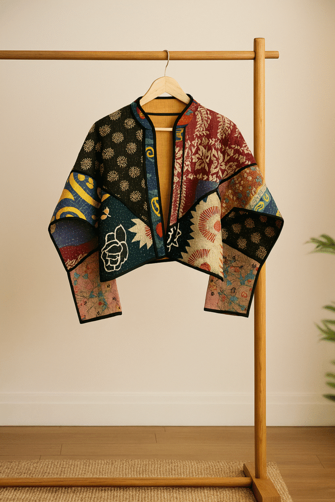 Kantha Quilt Jacket: 7 Reasons to Love It, Handmade Elegance From India.